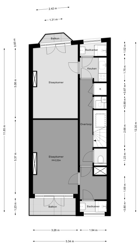 160242402 bergselaan 131b 3e verdieping first design 20240726 ff0b08